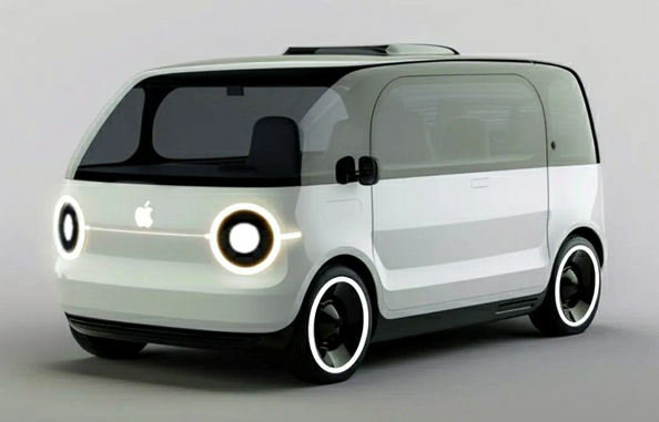 苹果原型车设计曝光：外型酷似面包 摒弃了方向盘和踏板