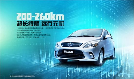 北汽新能源汽车EV200 续航里程咱不玩虚的